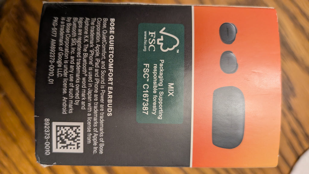 BOSE Quiet comfort earbuds